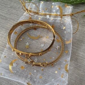 Gold Lock Bracelet